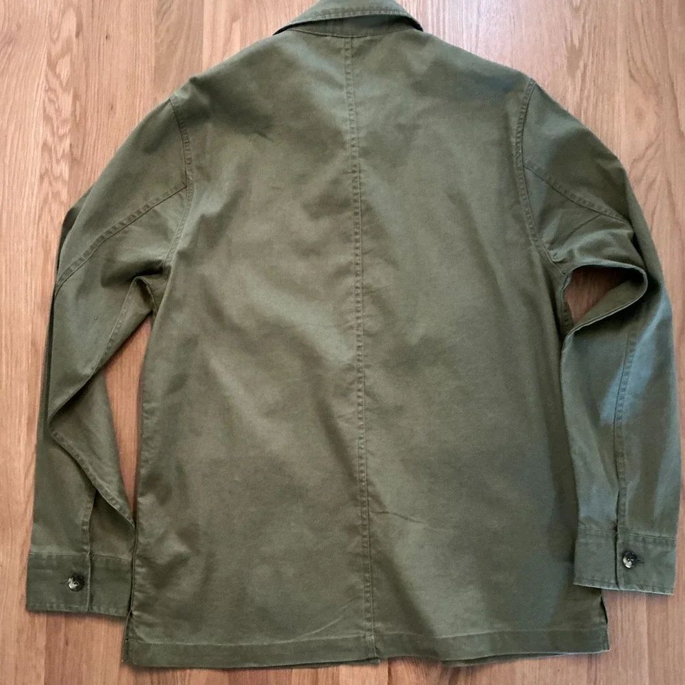 Bonobos Olive Green Chore Overshirt Jacket Men's‎ Small Cotton Linen - Picture 2 of 7